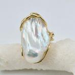 Verguld, Zilver - Ring - PERLA BAROCCA, Antiek en Kunst