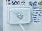 1 pcs Diamant  (Natuurlijk)  - 1.00 ct - Hart - H - P1 -, Nieuw