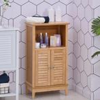 TRUUSK Badkamerkast met Open Plank - Bamboe - Natuurlijk - 5, Huis en Inrichting, Kasten | Ladekasten, Verzenden, Nieuw