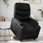 vidaXL Sta-op-stoel elektrisch kunstleer zwart, Huis en Inrichting, Fauteuils, Verzenden, Nieuw