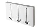 Modern design wandkapstok ARROW 30cm wit met 3 haken - 20579, Ophalen of Verzenden, Nieuw