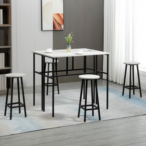 Eettafel - Industriële Design - Staal Frame - Walnootbruin, Huis en Inrichting, Complete eetkamers, Nieuw, Ophalen of Verzenden