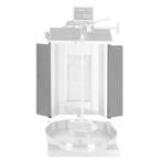 GGM Gastro | Draaideuren set voor gyros- donergrill - rechts, Verzenden, Nieuw in verpakking, Fornuis, Frituur en Grillen