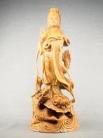 Large Standing Ryujo Kannon Bodhisattva Statue  47.5cm, Antiek en Kunst