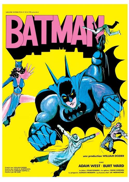 Posters - Poster Batman - Geel, Verzamelen, Muziek, Artiesten en Beroemdheden, Zo goed als nieuw, Verzenden