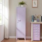 Lockerkast Kurikka metaal 137x38x38 cm paars [en.casa], Verzenden, Nieuw in verpakking