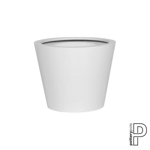 Plantenbak Bucket - Mat wit Ø50 x (H)40 cm - Ø50 x (H)40 cm, Tuin en Terras, Planten | Tuinplanten, Ophalen of Verzenden