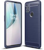 ProGuard OnePlus Nord N10 5G Hoesje Brushed Carbon Blauw, Verzenden, Nieuw, Hoesje of Tasje