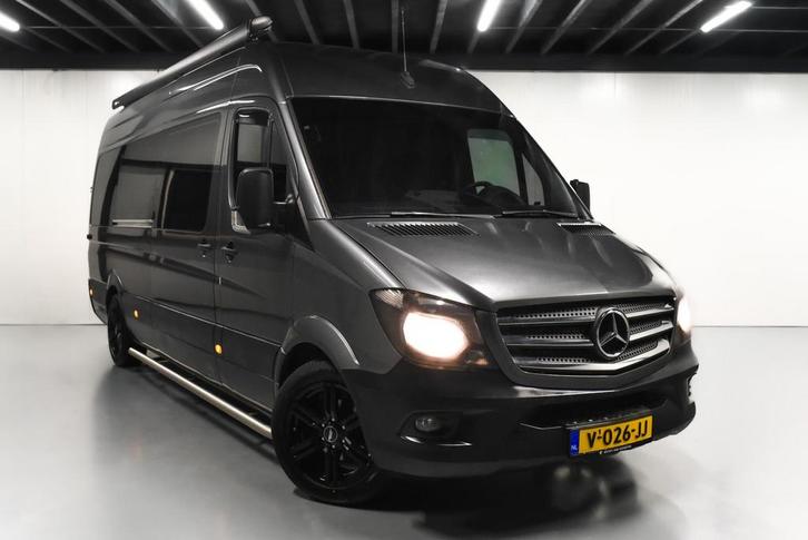 Zakelijke Lease |  Mercedes-Benz Sprinter 416 2.2 CDI L4 MAX, Auto's, Bestelauto's, Dealer onderhouden, Lease, Zwart, Automaat