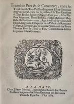 Anon - Traitte de paix & de commerce..entre...des Pay Bas