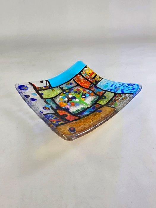 Schotel - Muranoglas - Centrotavola met Murrina, Antiek en Kunst, Antiek | Glas en Kristal