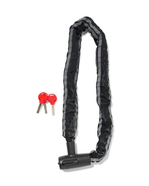 HEMA Ketting met vast slot 90cm Ø8mm zwart, Fietsen en Brommers, Fietsaccessoires | Overige Fietsaccessoires, Nieuw, Verzenden