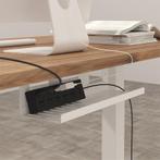 Kabelgoot bureau - Kabel management - Zwart - CMP051-B - FLE, Doe-het-zelf en Verbouw, Elektra en Kabels, Verzenden, Zo goed als nieuw