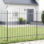 vidaXL Tuinhek met Hoepel Top Grijs 1,7 x 1,25 m Staal, Verzenden, Nieuw, IJzer