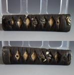 Fuchi - Hout - Tsuka turtle menuki horse fuchi kashira -, Antiek en Kunst
