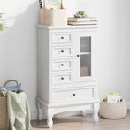 vidaXL Kast met 5 lades en 2 planken wit, Kinderen en Baby's, Kinderkamer | Commodes en Kasten, Verzenden, Nieuw
