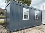 Kantoorunit - 6 x 2,5 meter | 2 zijramen rechts Ral 7016, Zakelijke goederen, Machines en Bouw | Keten en Containers, Ophalen of Verzenden