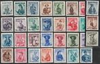 Oostenrijk 1946/1956 - Klederdrachten (37 zegels), plus de, Gestempeld