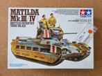 Tamiya 35300 Matilda Mk.III/IV 1:35 + metal barrel, Hobby en Vrije tijd, Modelbouw | Auto's en Voertuigen, Verzenden, Nieuw, Tamiya