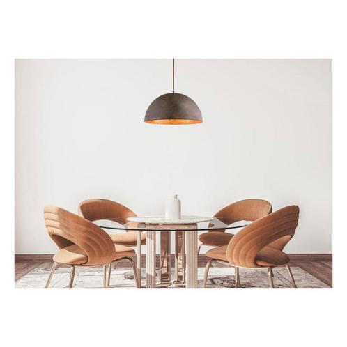 Hanglamp XIRENA I nan cm 1-lichts Roest, Huis en Inrichting, Lampen | Hanglampen, 75 cm of meer, Nieuw, Metaal, Ophalen of Verzenden