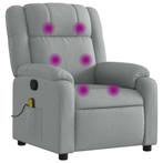 Verstelbare Massagestoel Lichtgrijs - Comfort OP=OP -41%, Ophalen of Verzenden, Nieuw, Grijs