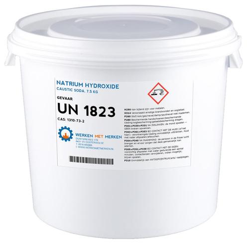 Wmm Chemie Natrium hydroxide caustic soda ontstopper 7,5 kg,, Doe-het-zelf en Verbouw, Overige Doe-het-zelf en Verbouw, Nieuw