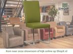 Leren eetkamerstoel Dare - Toledo Apple Green (groen) -, Nieuw, Ophalen of Verzenden, Eén, Industrieel, Modern