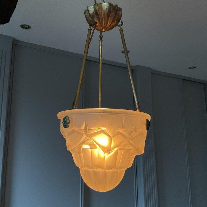 Degué - Lamp - Ondertekend Degué - Satijnachtig glas -, Antiek en Kunst, Kunst | Designobjecten