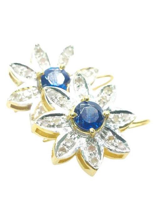 Zonder Minimumprijs - Oorbellen - 9 kt. Geel goud, Zilver, Sieraden, Tassen en Uiterlijk, Oorbellen