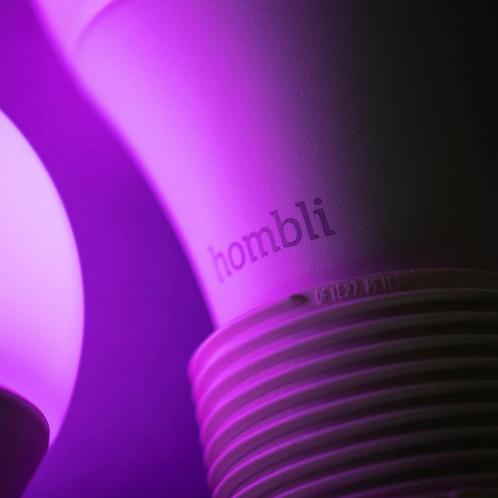 Hombli Smart Lamp -Wit en gekleurd licht- Dimbaar E27 LED -, Huis en Inrichting, Lampen | Losse lampen, Nieuw, Ophalen of Verzenden
