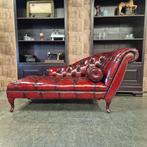 Chesterfield Daybed - Antiek Rood (SA), Huis en Inrichting, Ophalen, Eenpersoons, Klassiek, 150 tot 200 cm