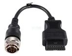 Jaltest Deutz 12 Pins OBD - 16 Pins OBD2 Verloopkabel Verbra, Auto diversen, Verzenden, Nieuw
