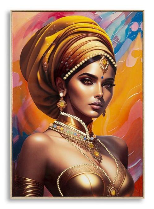 SCHILDERIJ MET LIJST SAMIRA -A- CM 72X4,5X102, Huis en Inrichting, Woonaccessoires | Overige, Ophalen of Verzenden