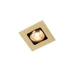 Smart inbouwspot messing vierkant incl. wifi GU10 - Artemis, Huis en Inrichting, Nieuw, Overige materialen, Design