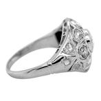 Ring - 18 karaat Witgoud - Diamant - Antiek, Sieraden, Tassen en Uiterlijk, Ringen, Nieuw