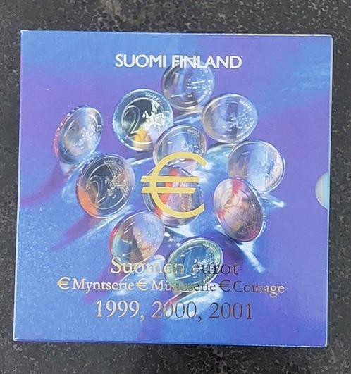 Finland. Tripleset 1999/2001 (Zonder Minimumprijs), Postzegels en Munten, Munten | Europa | Euromunten