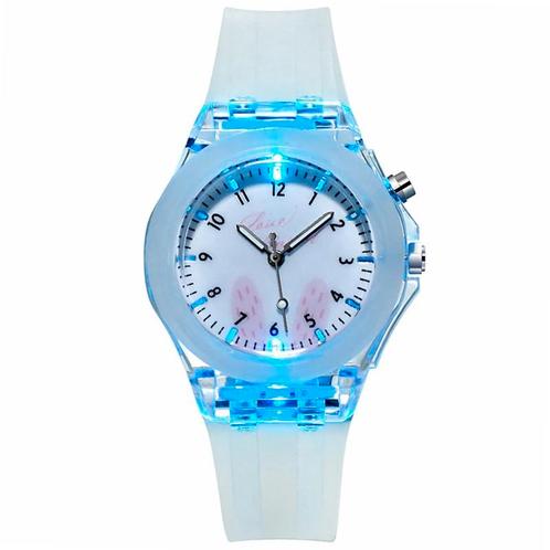 Fako® - Kinderhorloge - Siliconen - Light - Ø 38mm - Love, Sieraden, Tassen en Uiterlijk, Horloges | Kinderen, Verzenden