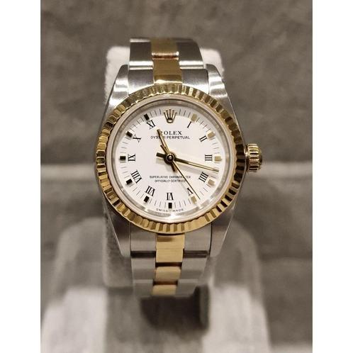 Rolex Oyster Perpetual Lady 26 76193 uit 2002, Sieraden, Tassen en Uiterlijk, Horloges | Dames, Polshorloge, Gebruikt, Rolex, Verzenden
