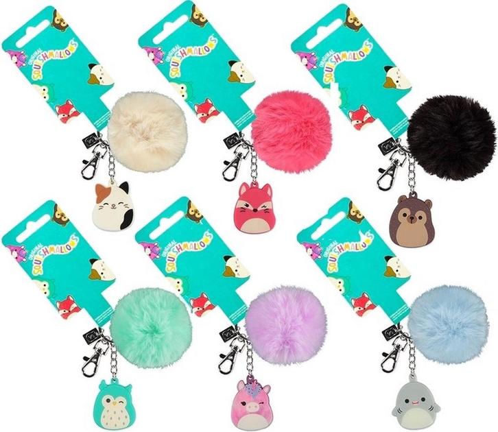 Squishmallows Sleutelhanger - 1 exemplaar assorti uitgelever, Verzamelen, Sleutelhangers, Ophalen of Verzenden