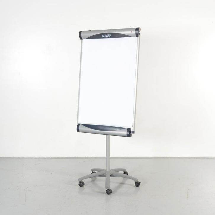 Nobo Piranha verrijdbaar flipover, wit / grijs, 194 x 70 cm, Zakelijke goederen, Kantoor en Winkelinrichting | Kantoormeubilair en Inrichting