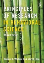 Principles of Research in Behavioral Science 9780415879286, Gelezen, Bernard E. Whitley, Mary E. Kite, Heather L. Adams, Verzenden