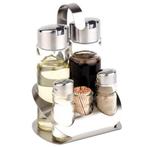 GGM Gastro | (6 stuks) Cruet - PRO - RVS standaard - incl. 5, Verzenden, Nieuw in verpakking, RVS Meubilair