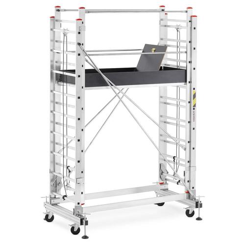 Rolsteiger - uitschuifbare steiger - aluminium - 336 cm, Doe-het-zelf en Verbouw, Steigers, Nieuw, Ophalen of Verzenden