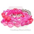 Corsage polscorsage-armband potpourri hotpink handmade, Ophalen of Verzenden, Nieuw