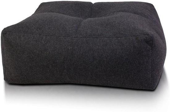 Poef Luca - vilt - grafiet - 75cm c 30cm, Huis en Inrichting, Banken | Voetenbanken en Poefen, Nieuw, Ophalen of Verzenden
