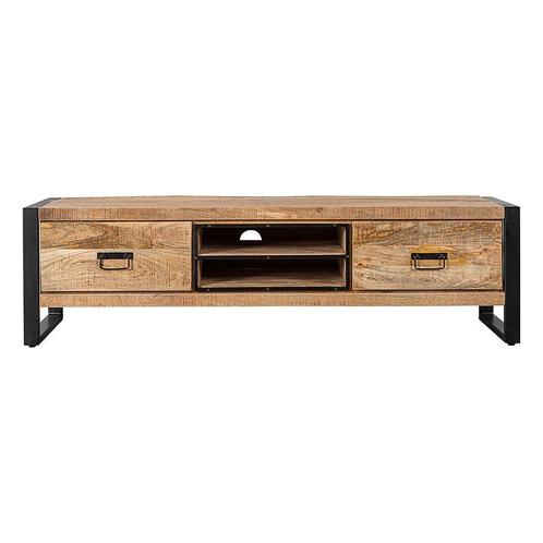 Tv-meubel Mangohout Kelvin 160 cm, Huis en Inrichting, Kasten | Televisiemeubels, 25 tot 50 cm, Nieuw, Overige houtsoorten, Minder dan 100 cm