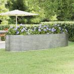 vidaXL Plantenbak 322x100x68 cm gepoedercoat staal, Tuin en Terras, 100 cm of meer, Verzenden, Nieuw, Metaal