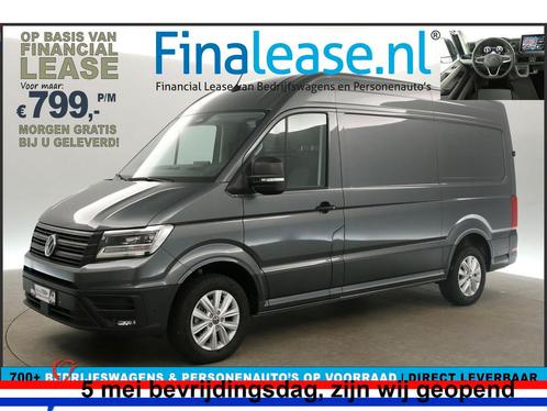 Volkswagen Crafter 30 2.0 TDI Exclusive L3H3 BPM VRIJ €799pm, Auto's, Bestelauto's, Lease, Automaat, Diesel, Volkswagen, Zilver of Grijs