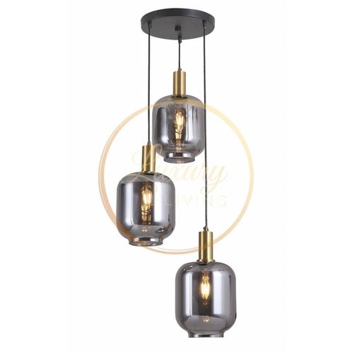 Lily 3-Licht Hanglamp Rond, Huis en Inrichting, Lampen | Overige, Nieuw, Verzenden