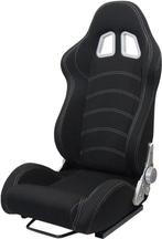Zwarte Sportstoel Auto + Rails - Tweedekansje - Comfortab..., Auto-onderdelen, Interieur en Bekleding, Ophalen of Verzenden, Nieuw